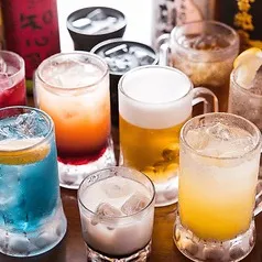 【120分飲み放題】生ビール含む豊富なドリンク!スタンダード飲み放題